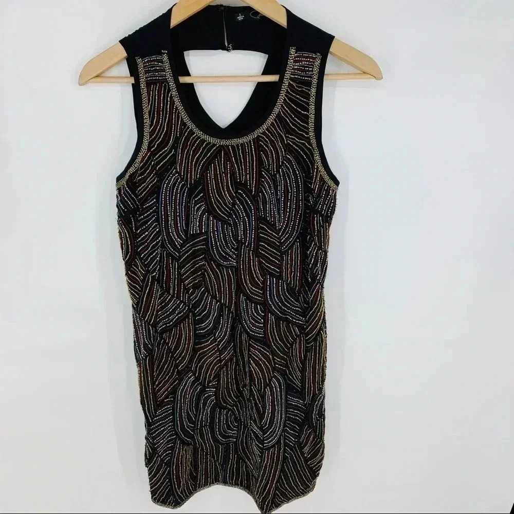 Patterson J Kincaide beaded date night out dress